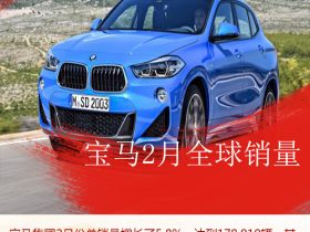 宝马2月全球销量达17.9万辆 中国市场占近1/4