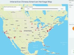 全美首幅可视化数字“华人史迹互动地图”将亮相