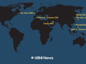 美媒:美军里根号航母进入中国南海 与多艘美舰会合